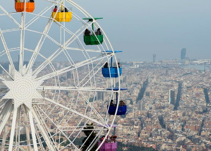 Um parque nas alturas! – Tibidabo, Barcelona